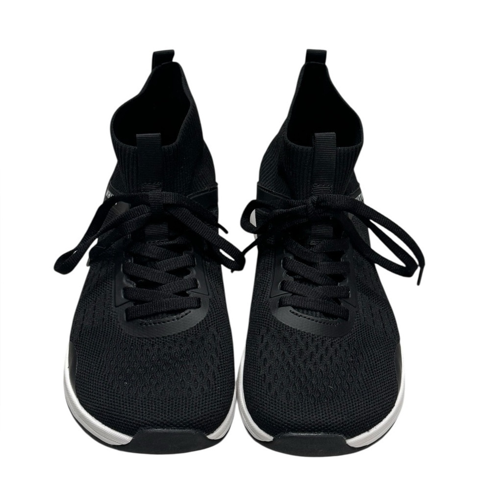 Women’s Whitin Black & White High Top Lace Up Sneakers: Size 40 (9.5) - Picture 2 of 8